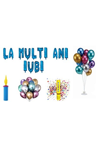 OEM Set baloane „Darling” cu mesajul „La mulți ani”, cadou pentru decor tort,...