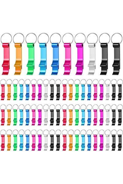 Choice5 ٢٠ قطعة (١٠-١٠٠ قطعة) فتاحة زجاجات سلسلة مفاتيح معدنية متنوعة على شكل...