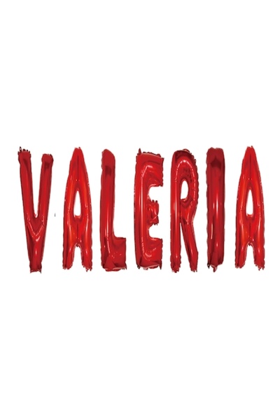 OEM Σετ μπαλόνια με γράμματα Όνομα Valeria, Κόκκινο, 40Cm