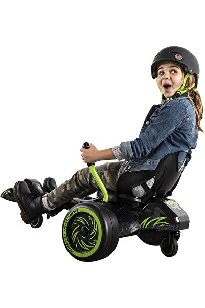 Huffy دراجة جرين ماشين فورتكس الكهربائية ثلاثية العجلات للأطفال (٨ سنوات فما فوق)