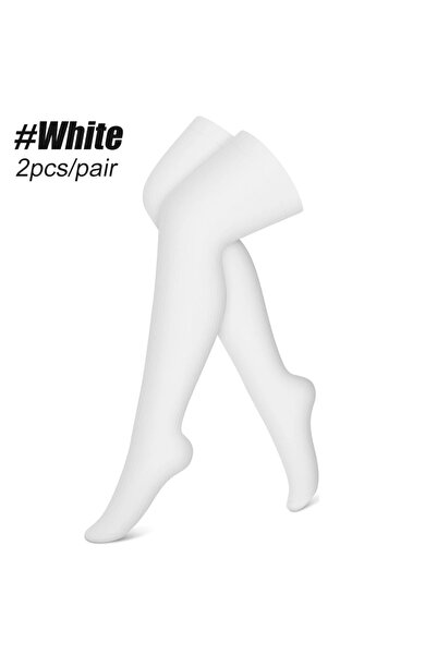 Choice جوارب ضاغطة بيضاء مقاس 20-30 مم زئبقي للنساء والرجال، جوارب طويلة إلى ...