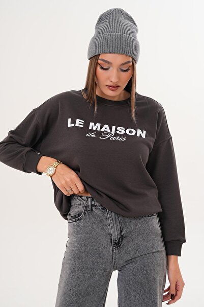 ŞİMAL Дамска блуза с три ленти и принт 255321 -