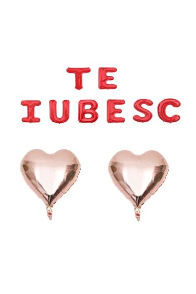 Domi Party & Gifts Set de 10 baloane folie I LOVE YOU roșii, Domi Party & Gif...