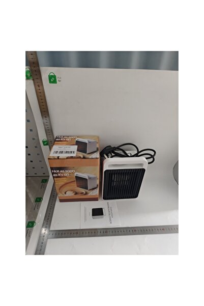 Briggs Mini Fan Heater, Electric Radiator 900 W, 2 Heat Settings, Auto Shut-off, White/Black