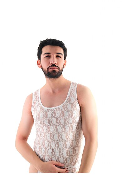 SHIVER – Dantelli Transparan Fantezi Erkek Takımı (Slip & Atlet)