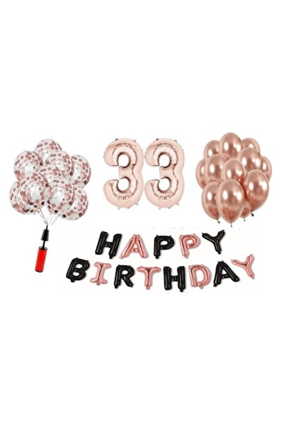 Domi Party & Gifts Set 36 baloane, Domi Party & Gifts, La mulți ani, auriu ro...