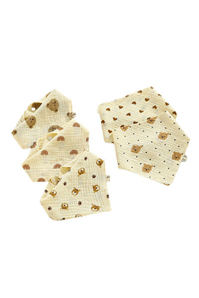 Choice 5 قطع من مريلة الأطفال من عمر 0 إلى سنتين وشاح اللعاب 5 قطع وشاح مثلث ...