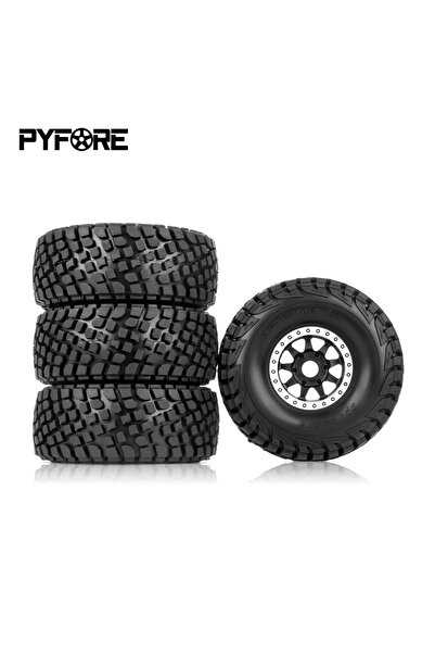 Choice Silver PYFORE Off-road Tires 137X55mm Adapter 17mm 4PCS for MOJAVE YK4...