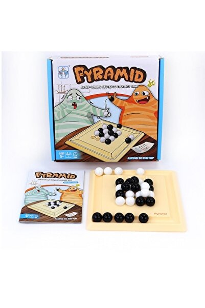 SIPEDO Pyramid strategy game, Pylos, 2 players, 15 white balls, 15 black balls, family game, children 7 years