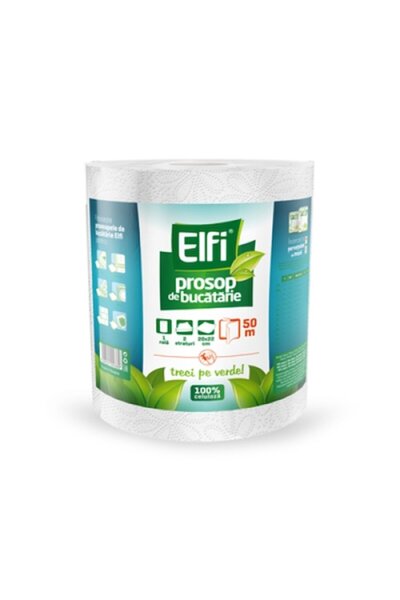 Elfi kitchen towel, 2 layers, 1 roll, 50m