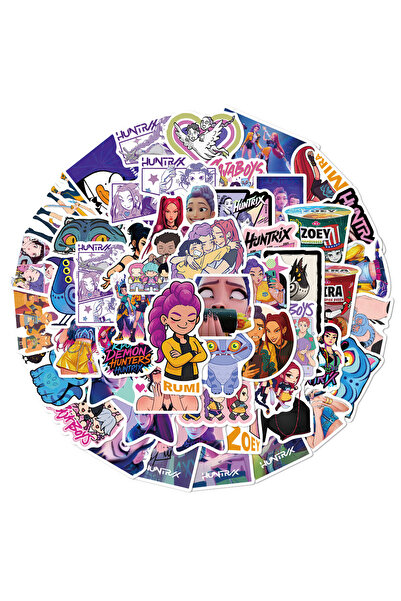 Miniso ملصقات جرافيتي كرتونية متعددة 60 قطعة من ملصقات جرافيتي لشخصيات K-POP ...