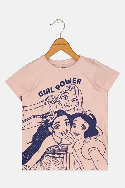 Sinsay x Disney Toddlers Girl Short Sleeve Graphic Print T-Shirt, Old Pink