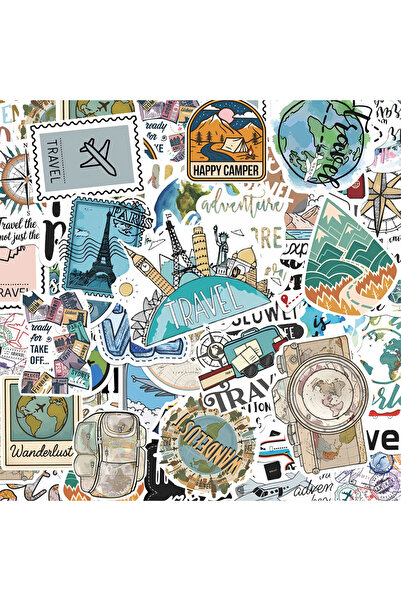 Choice 50 قطعة 10/30/50 قطعة ملصقات السفر والعطلات والجمالية DIY أجهزة الكمبي...