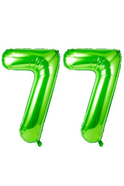 Domi Party & Gifts Set 2 baloane folie cifra, Domi Party & Gifts, Verde, aniv...