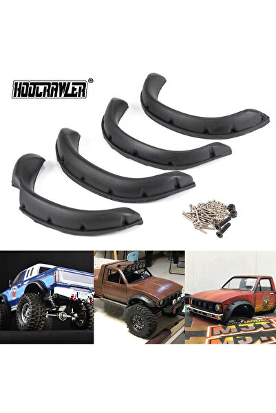 Choice Rubber Fender Flares 4Pcs for TAMIYA RC4WD TF2 Mojave 1/10 Bruiser Hilux Body RC Car Parts