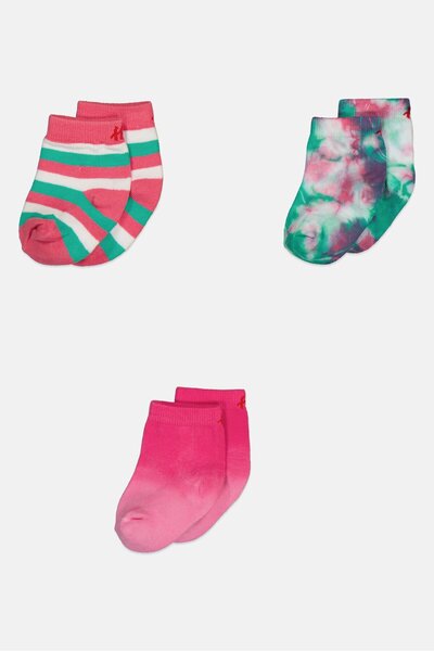 Hamleys Toddlers Girl 3 Pairs Tie-Dye Socks, Multicolor