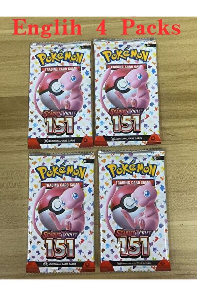 Choice بطاقة بوكيمون عشوائية من 4 أكياس، 360 قطعة، تطورات منشورية، لهيب أوبسي...