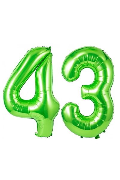 Domi Party & Gifts Set 2 baloane folie cu numere, Domi Party & Gifts, Verde, ...