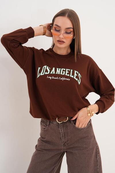 ŞİMAL Дамска блуза с три ленти и принт 255320 -