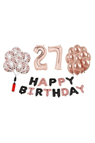 Domi Party & Gifts Set 36 baloane, Domi Party & Gifts, La mulți ani, auriu ro...