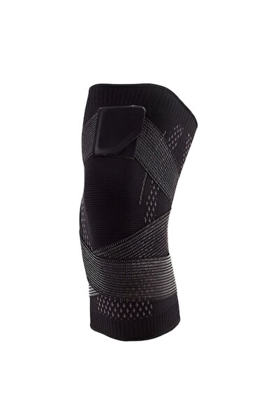 Danex Orteză elastică pentru genunchi, bretele reglabile, bandă de compresie, respirabilă, mărimea S, negru