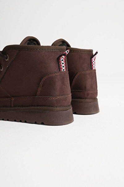 TRENDELLA Γυναικείες χειμερινές μπότες Daria Bitter Brown με γούνα