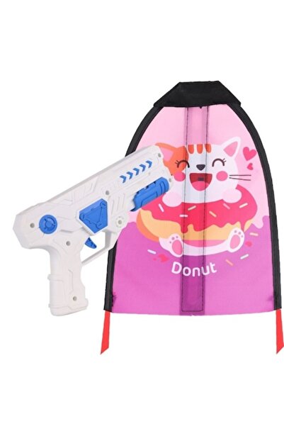 DAMUR Set de jucării interactive, Pistol cu catapultă + Zmeu, Plastic și țesă...