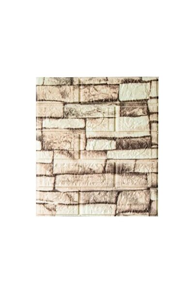 GOLD MARKET Set de 10 plăci de tapet 3D autoadezive, efect de cărămidă, impermeabile, 35 x 38,5 cm, gradient galben