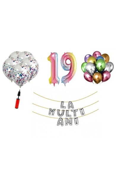 Domi Party & Gifts Set 33 baloane, DOMI PARTY & GIFTS®, La mulți ani aniversa...