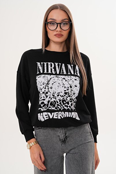 ŞİMAL Дамска блуза с три ленти и принт 255325 -