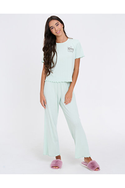 Nayomi Dream Cotton And Pointelle Pajama Set