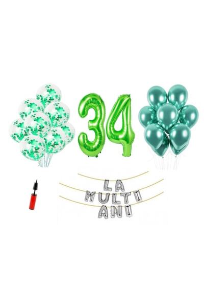 Domi Party & Gifts Set 33 baloane, Domi Party & Gifts, La mulți ani aniversar...