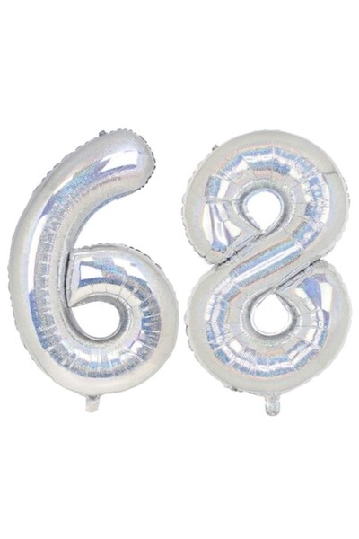 Domi Party & Gifts Set de 2 baloane folie, Domi Party & Gifts, holografice, a...