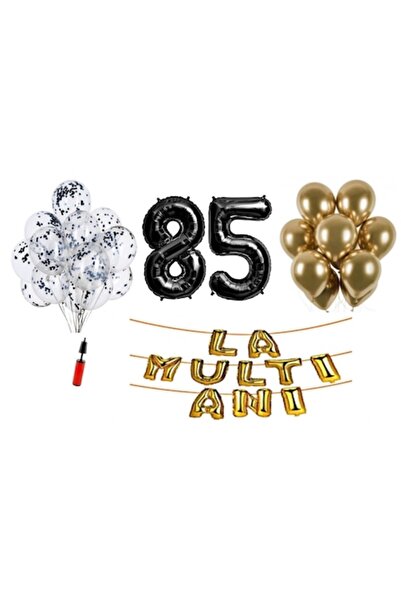 Domi Party & Gifts Set 33 baloane, Domi Party & Gifts, La mulți ani 85 de ani...