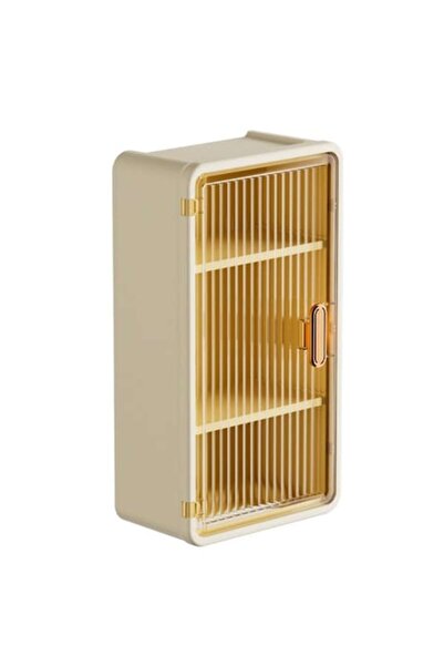 DAMUR Organizator de cosmetice, Montare pe perete fără perforare, 36.5x10.9x2...
