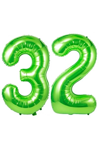 Domi Party & Gifts Set 2 baloane folie cu numere, Domi Party & Gifts, Verde, ...