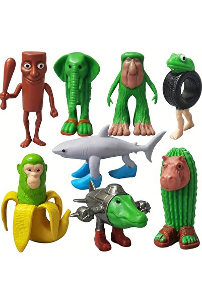 Choice 8pcs 8pcs New Tung Tung Sahur Italian Brainrot Wooden Stick Creative Toys Desktop Decoration Collect