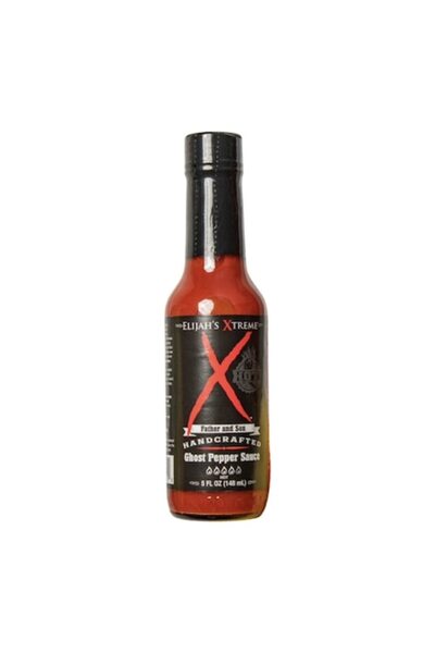 Extreme Extremely spicy sauce, ghost pepper, Elijah's Xtreme, 148 ml