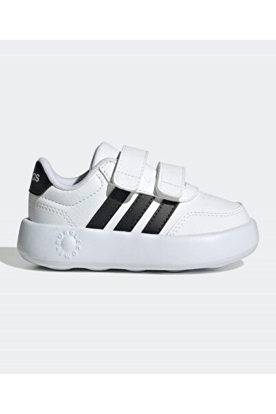 adidas Breaknet 3.0 Hook & Loop Closure Shoes - Cloud White & Core Black