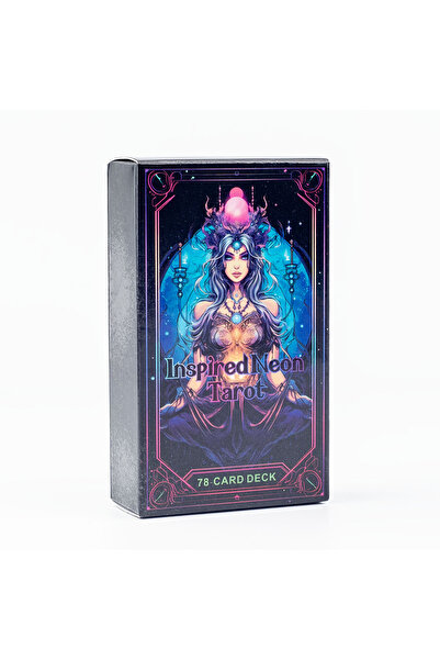 Choice TK81K nspired Neon Tarot A 78-Card Deck English Visions Entertainment Game Card Family Gathering Div
