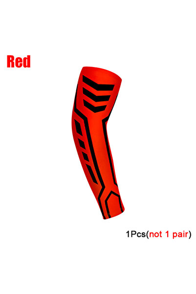 Choice M Red TopRunn 1PCS Sports Compression Arm Sleeves-Athletic&Shooting Sl...