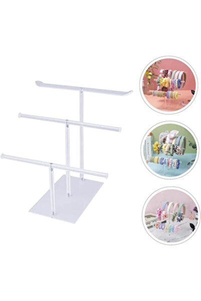 SIPEDO Suport accesorii de păr, bijuterii, accesorii fete, 3 niveluri, instal...