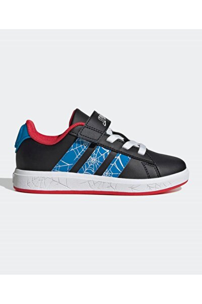 adidas حذاء رياضي جراند كورت سبايدرمان - أسود
