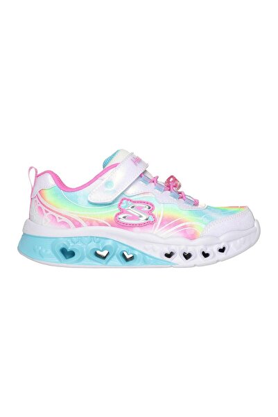 SKECHERS أضواء قلب فلاتر - أبيض متعدد الألوان