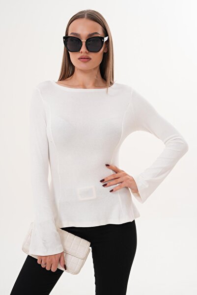 ŞİMAL Kadın İspanyol Kol Volanlı Bluz 255336 -