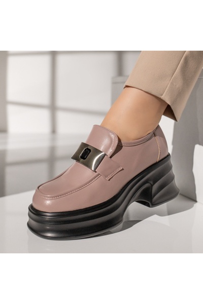 Modlet.ro Women's nude casual platform shoes MOD11831