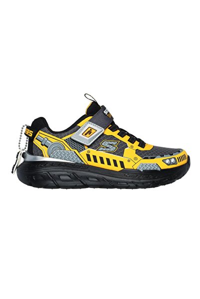 SKECHERS SKECH TRACKS-CHARCOAL YELLOW