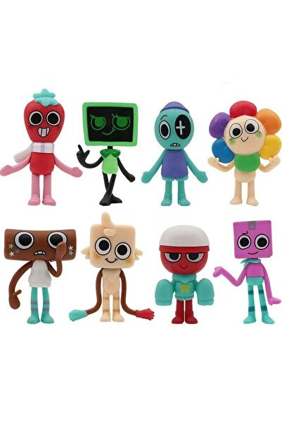 Miniso 8 قطع من دمى Dandy World المتحركة من عباد الشمس وزنبق الساحر مقاس 6-8 ...