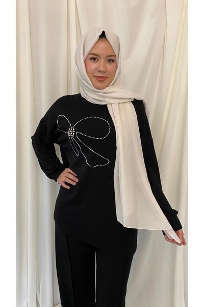 zenne TAŞ İŞLEMELİ İKİLİ PANTOLON TUNİK TAKIM (girişimci anne tarafından gönderilecektir)