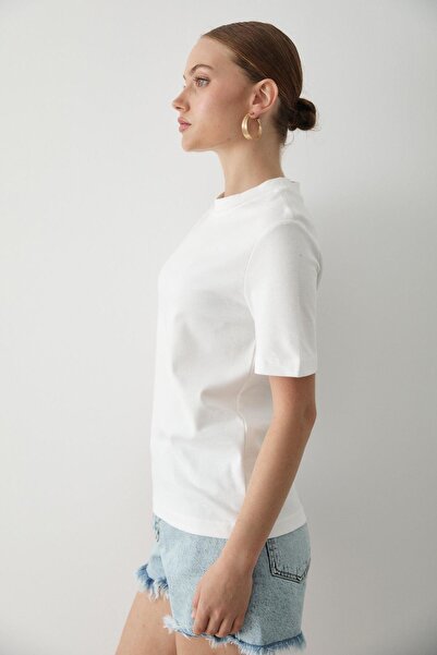 Laluvia Λευκό Basic T-Shirt